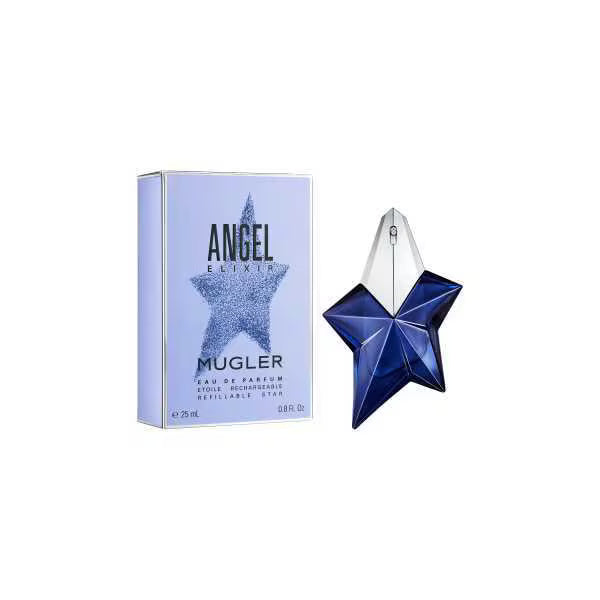 Mugler Angel Elixir perfume bottle 25ml, imported from the UK