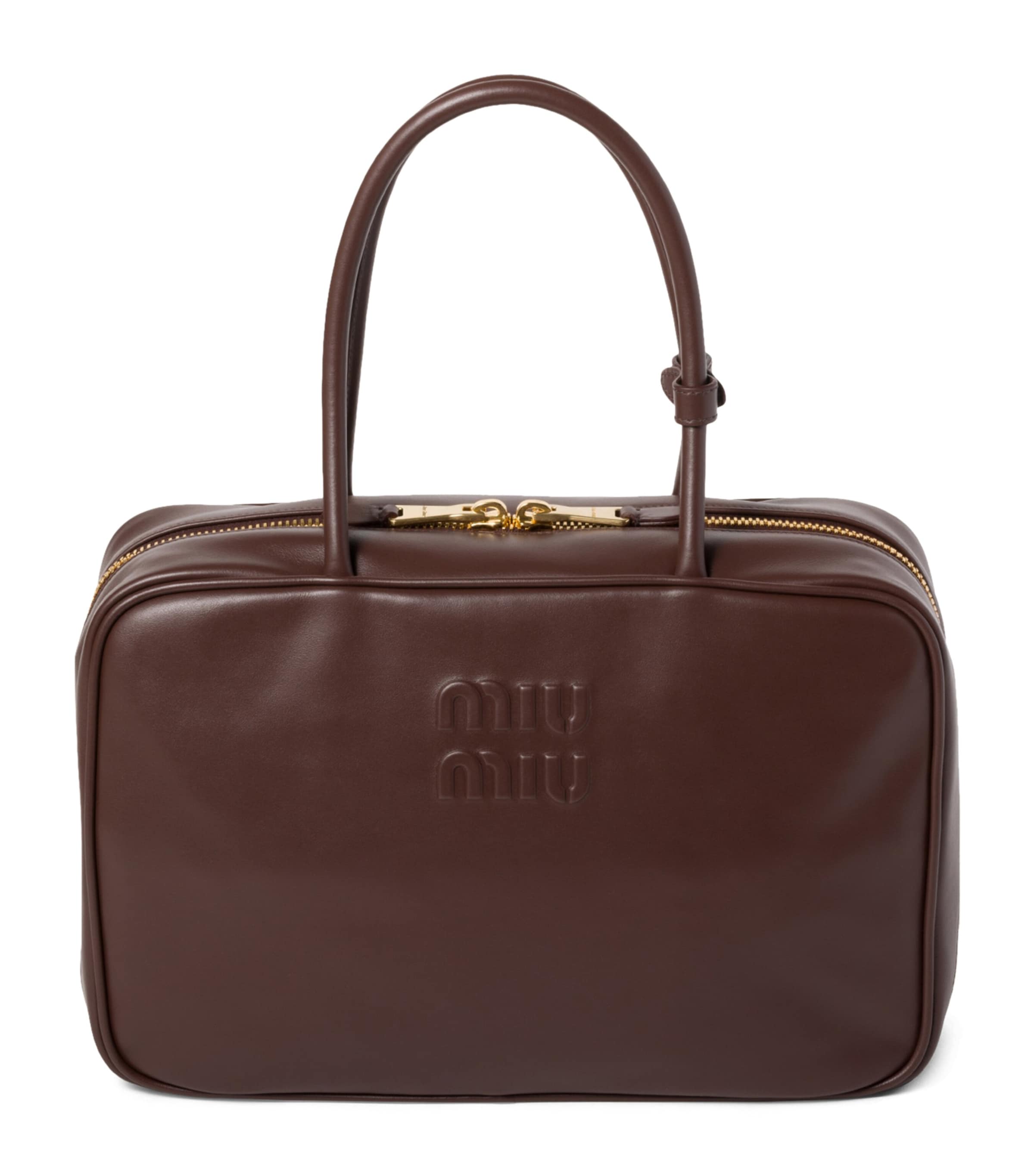 Miu Miu Beau top-handle bag in Italian calfskin leather, imported from the UK