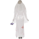 Smiffys Zombie Bride costume dress veil bouquet, imported from the UK