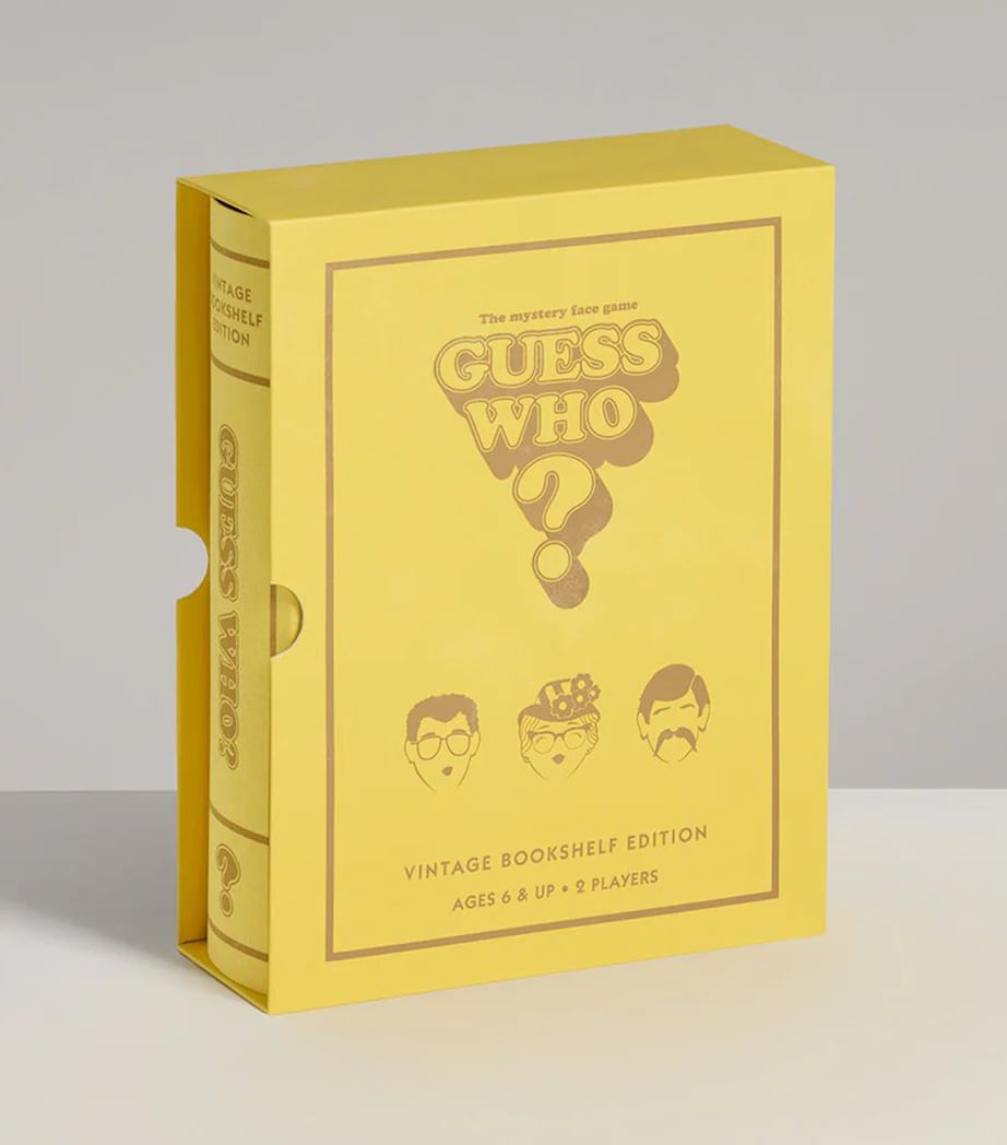 Guess Who Vintage Bookshelf Edition board game, UK version