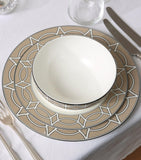 O.W. London set of 2 geometric print dessert plates 21cm, imported from the UK