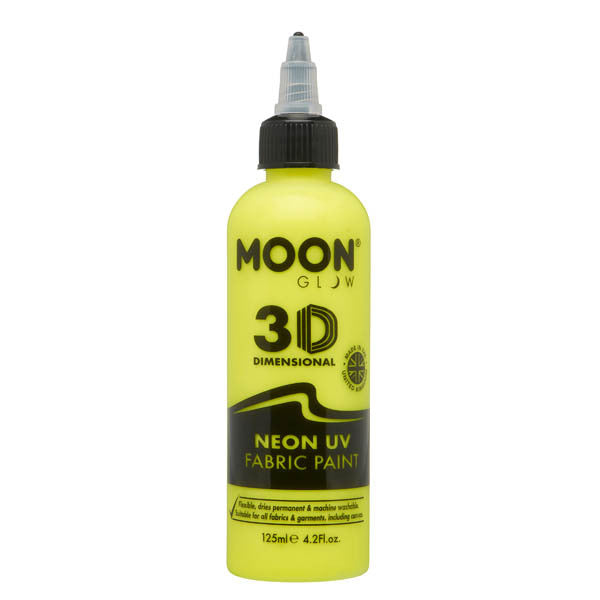 Moon Glow - Neon UV Fabric Paint - 125ml - Intense Yellow