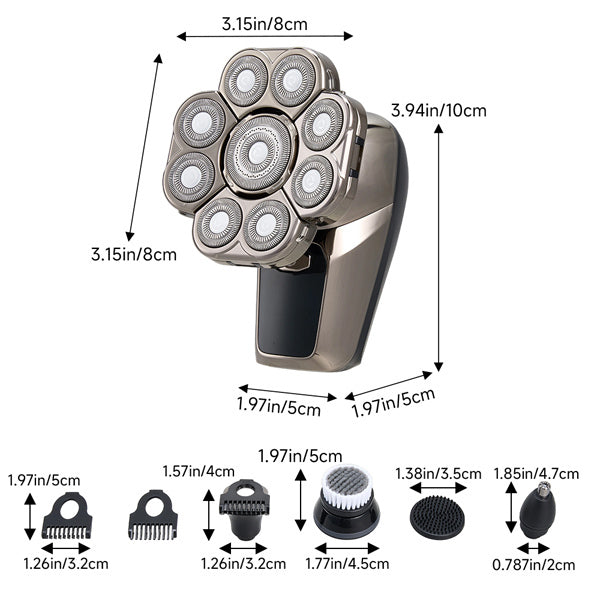Livingandhome 9-Head rotary electric shaver (British brand)