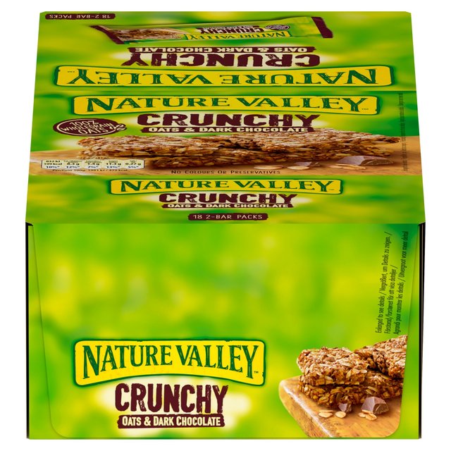 Nature Valley Crunchy Oats & Chocolate Cereal Bars   18 x 42g Cereals M&S   