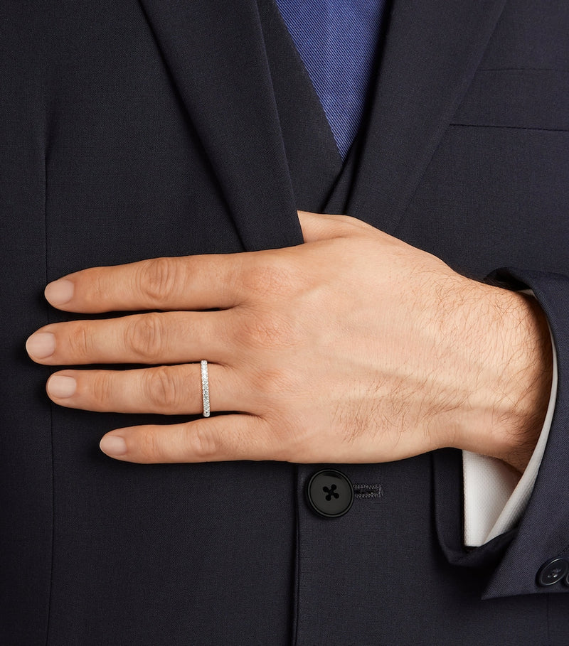 Graff white gold diamond eternity ring, UK version