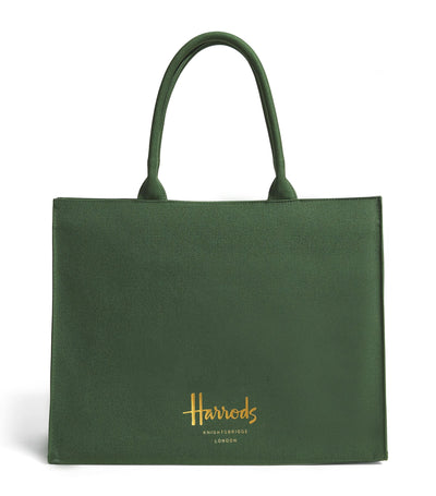 Harrods Harrods Large Cotton Logo Tote Bag- Buy online at McGrocer