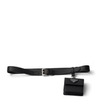 Prada Saffiano leather belt with removable pouch - British product