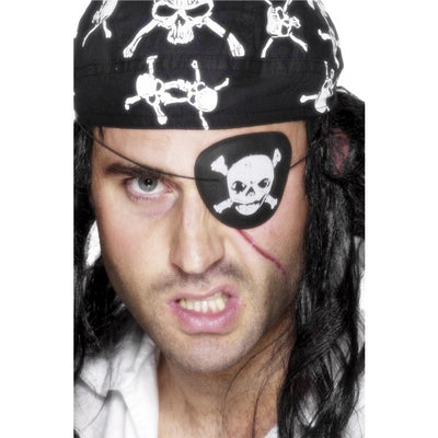 Superdrug Smiffys Pirate Eyepatch with Skull and Crossbones- Buy online at McGrocer