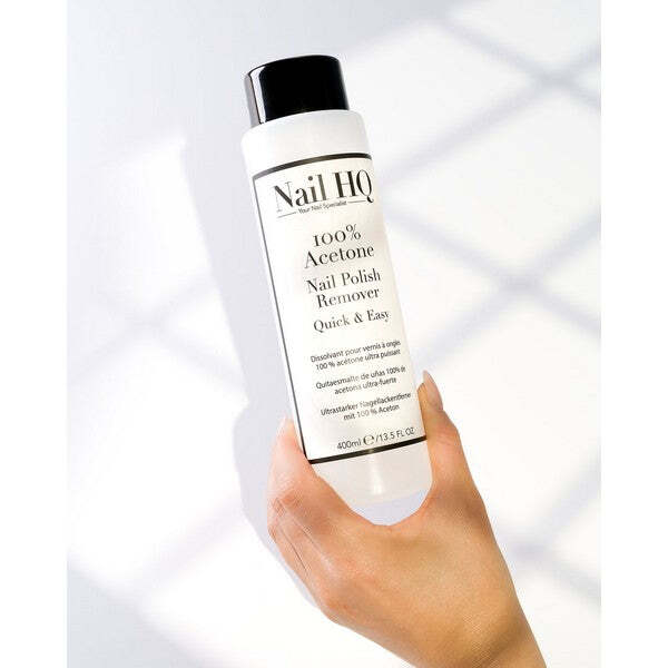 Nail HQ Acetone Nail Polish Remover 400ml, imported from the UK