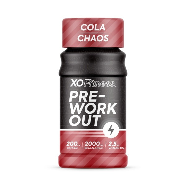 XO Fitness pre-workout shots mixed pack 20, imported from the UK