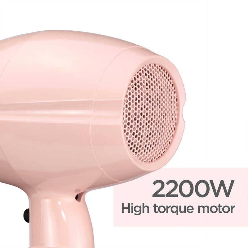 BaByliss 5337U Ionic Hair Dryer Rose Blush 2200w (British brand)