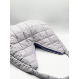 SVNX soft quilted shoulder bag pearl grey, imported from the UK