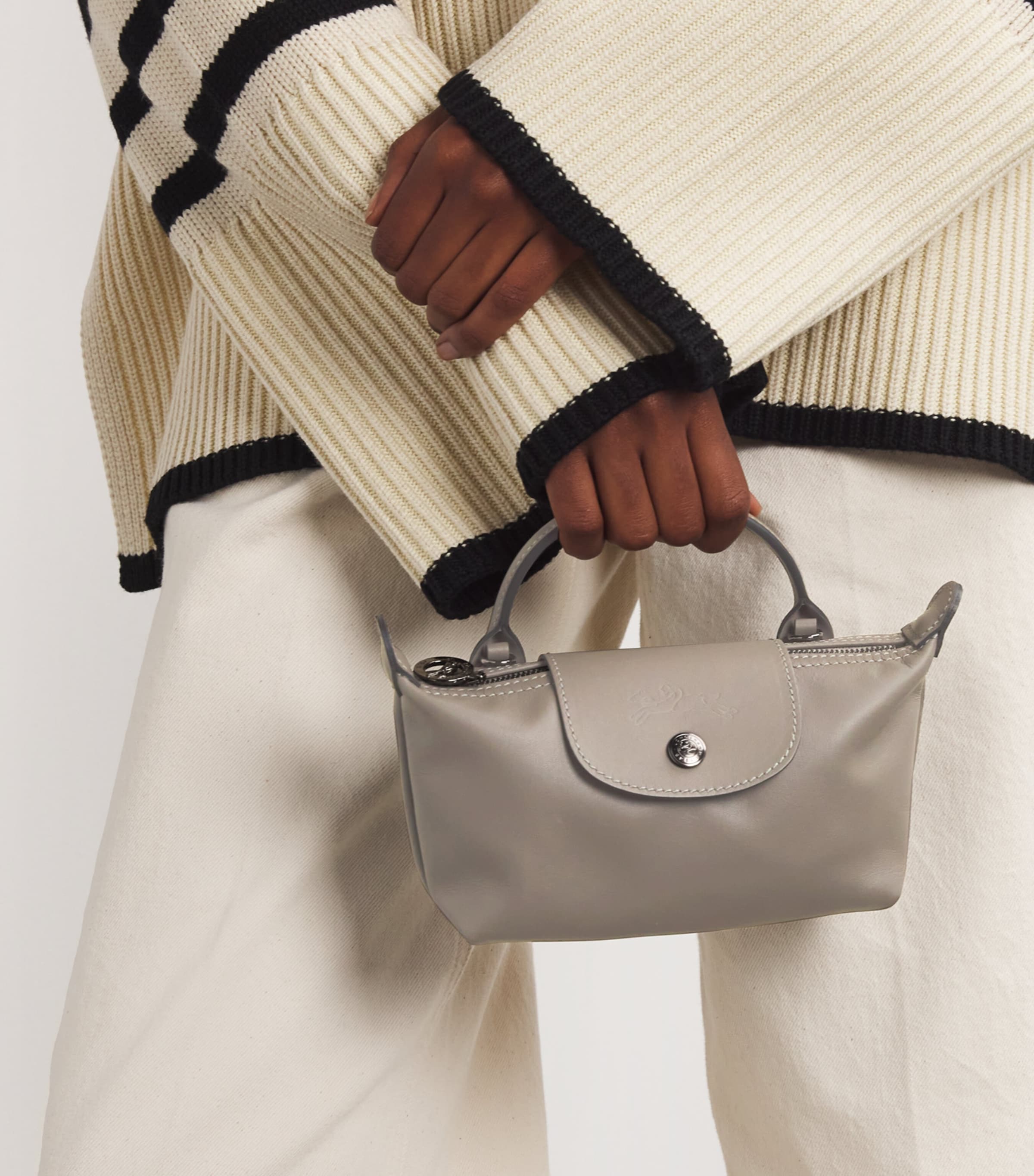 Longchamp Le Pliage Xtra extra-small leather pouch, imported from the UK