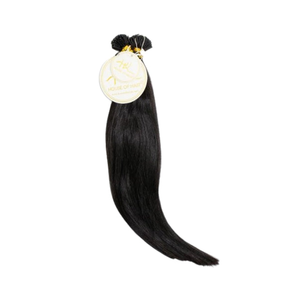 House Of Hair UK Straight Ebony I-tip 20 (1B) GOODS Superdrug   