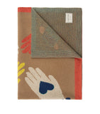 Saved NY cashmere hand and heart throw 130x180cm - British product