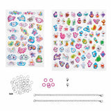Totum charm bracelet kit with over 50 puffy 3D charms (British brand)