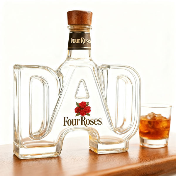 Leaper whiskey bottle with DAD print - British product