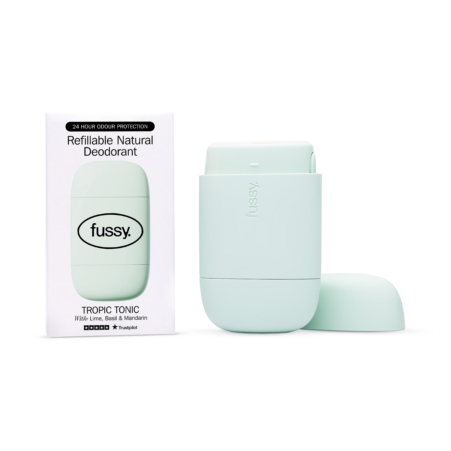 Fussy natural deodorant Tropic Tonic starter pack, UK version
