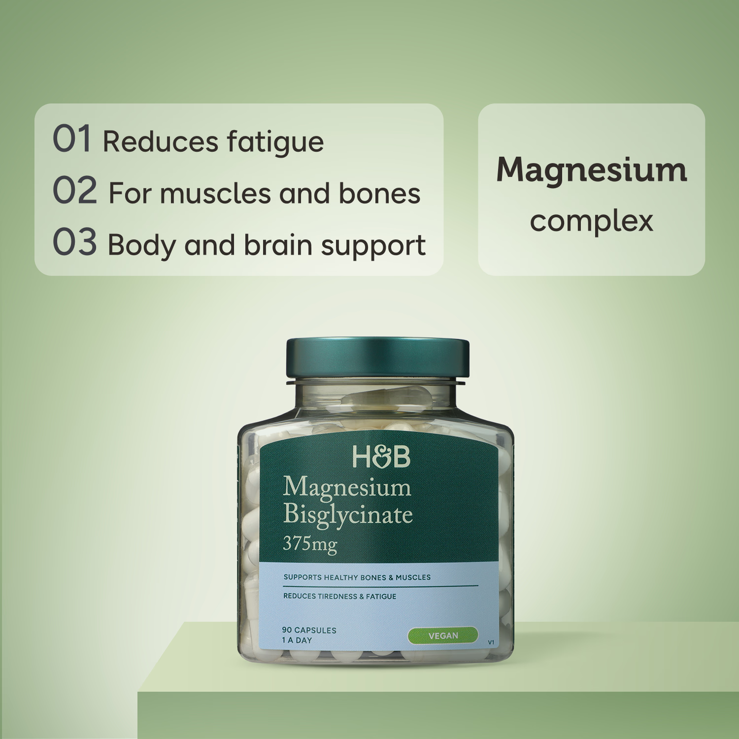 Holland & Barrett Magnesium Bisglycinate 90 Capsules, UK version