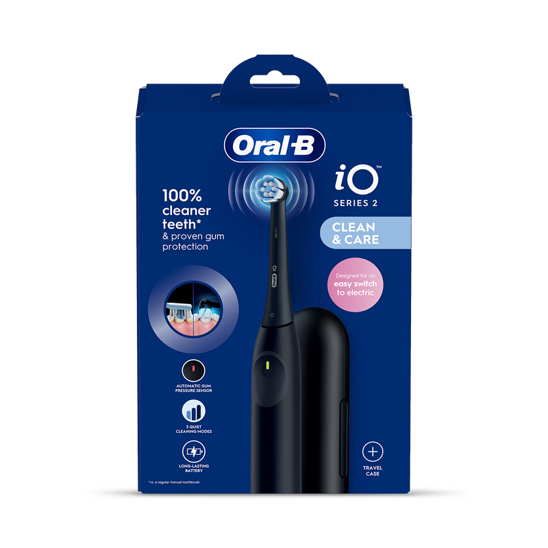 Oral-B iO2 toothbrush Night Black travel case UK version