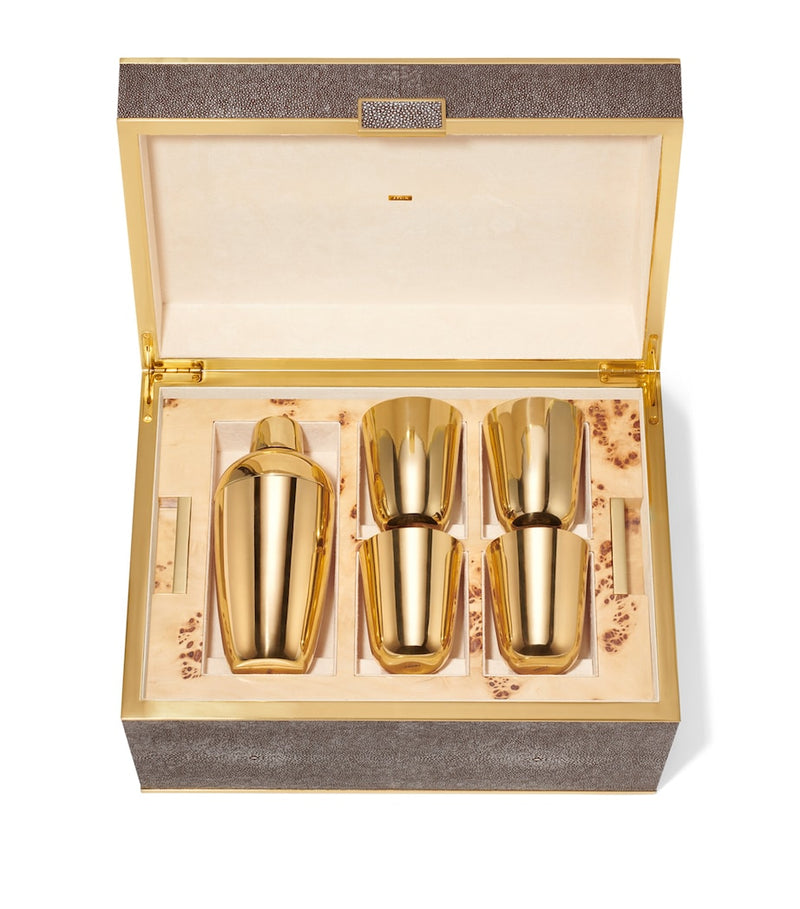 مجموعة Aerin Shagreen Classic Bar، مستوردة من المملكة المتحدة