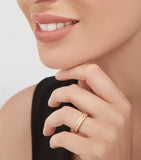 Bvlgari rose gold diamond B.zero1 ring - British product
