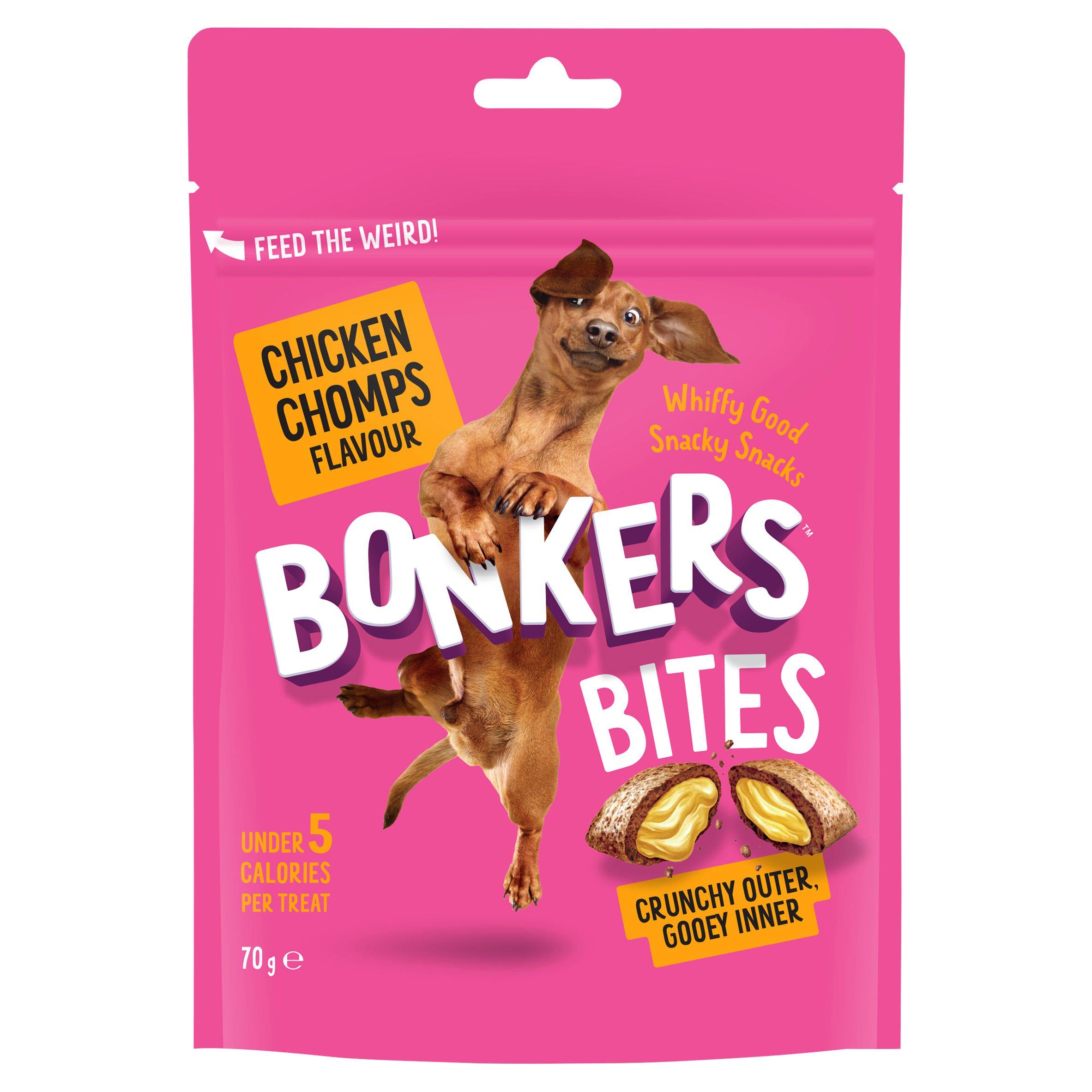 Bonkers Bites Chicken Chomps Flavour 70g GOODS Sainsburys   