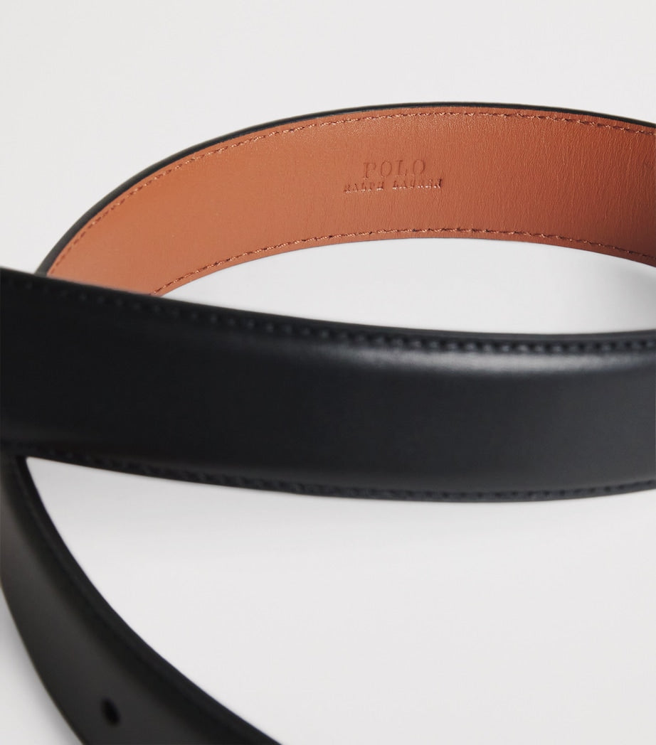 Ralph Lauren kids leather belt with silver buckle 3.5cm (British brand)