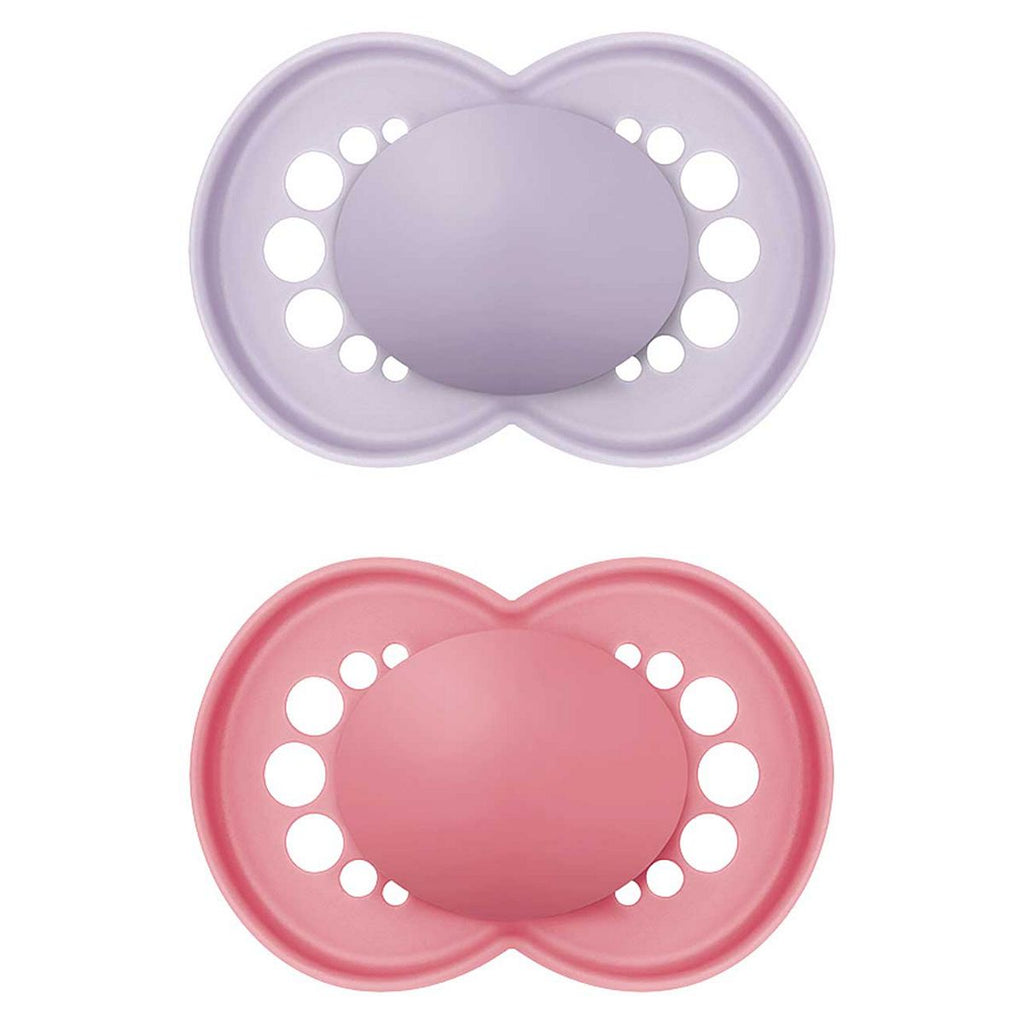 MAM Original 6+ Months 2 Pack - Plain Pink