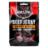 Jack Links beef jerky sweet and hot, imported from the UK