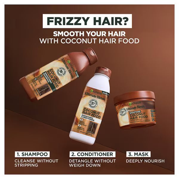 Garnier Ultimate Blends Hair Food Coconut Shampoo 350ml, UK version