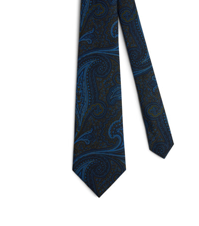 Harrods Dunhill Silk Paisley Tie- Buy online at McGrocer