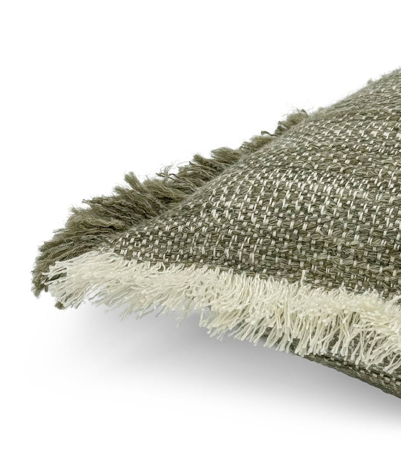 de Le Cuona linen-wool blend Tatami cushion 50cm x 50cm - British product