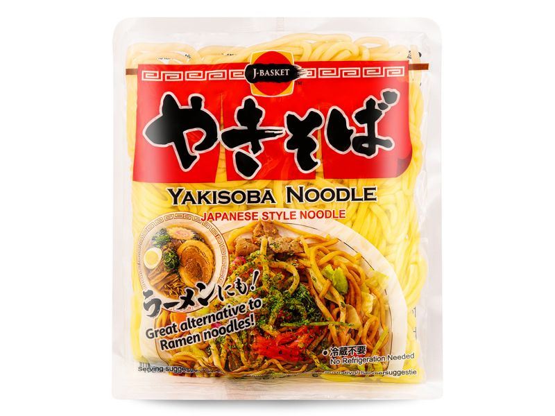 J-Basket yakisoba noodles for authentic Japanese dishes (British brand)