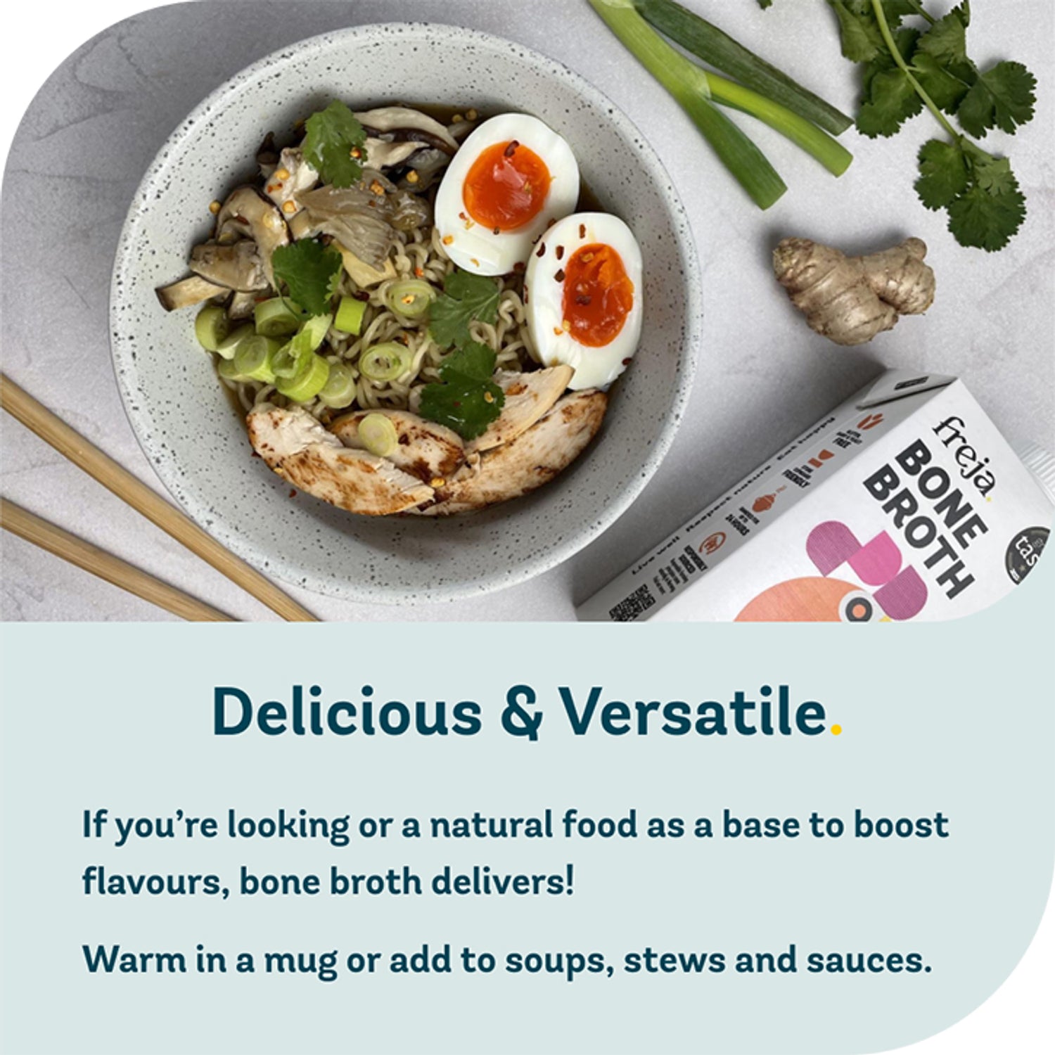 Freja bone broth Classic Chicken 500ml - British product