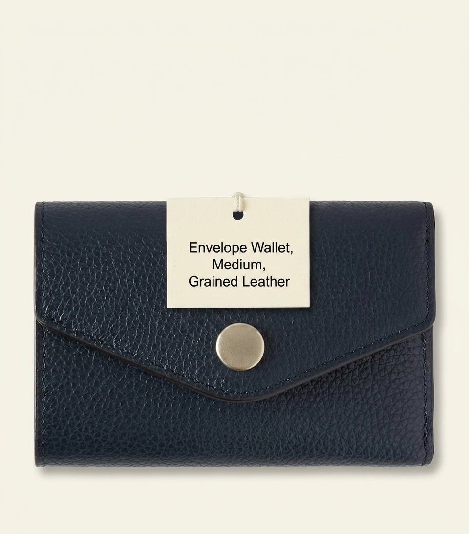 Mulberry leather folded multi-card wallet, imported from the UK