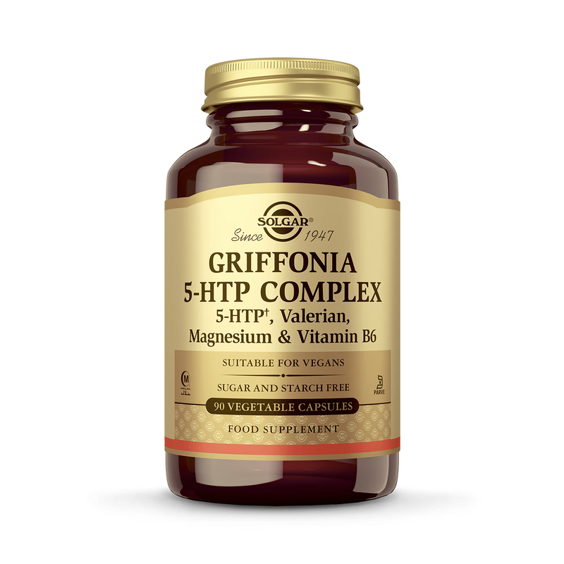 Solgar Griffonia 5-HTP Complex Sleep Support 90 Vegetable Capsules (British brand)