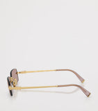 Miu Miu metal rectangular sunglasses (British brand)