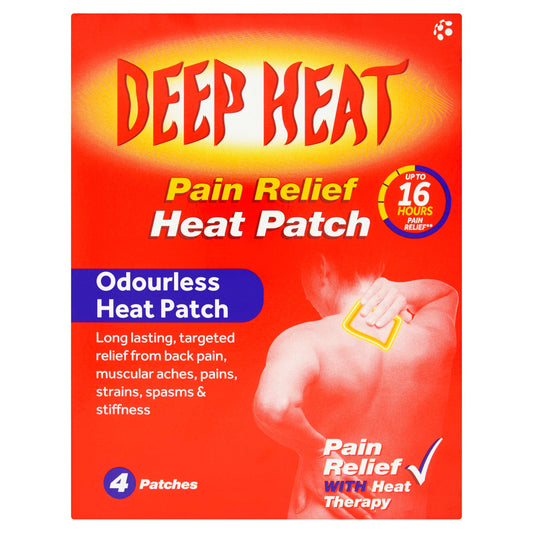 Deep Heat Patch x4 pain relief Sainsburys   