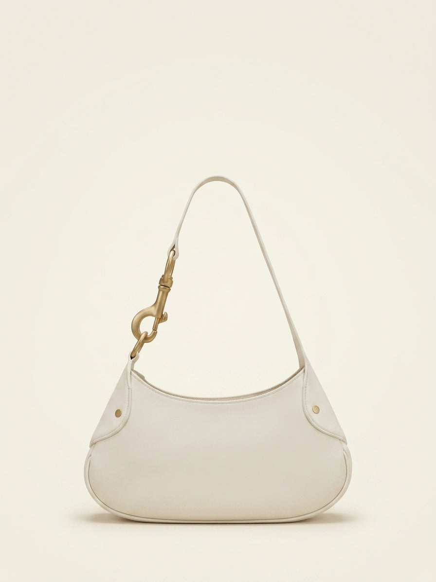 Mulberry Small Hackney shoulder bag in ebony leather, imported from the UK