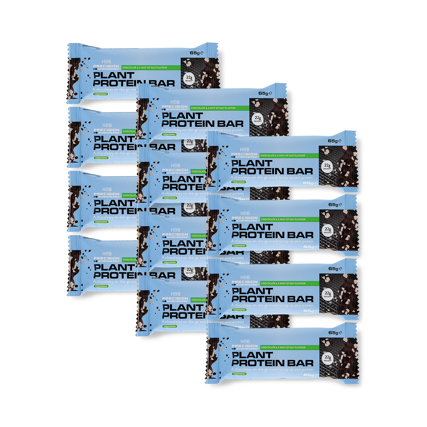 Precision Engineered plant protein bar dark chocolate seasalt 65g - British product