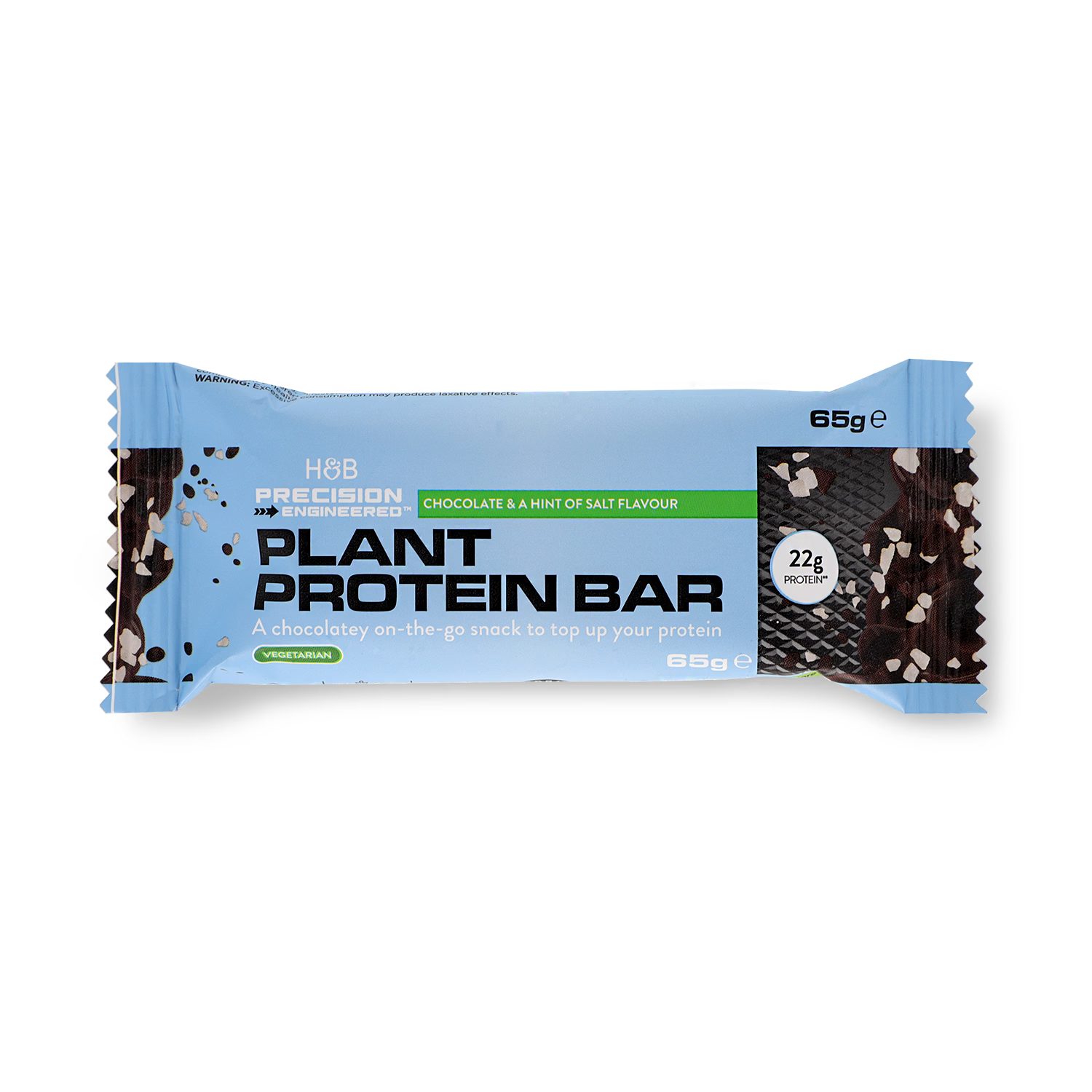 Precision Engineered plant protein bar dark chocolate seasalt 65g - British product