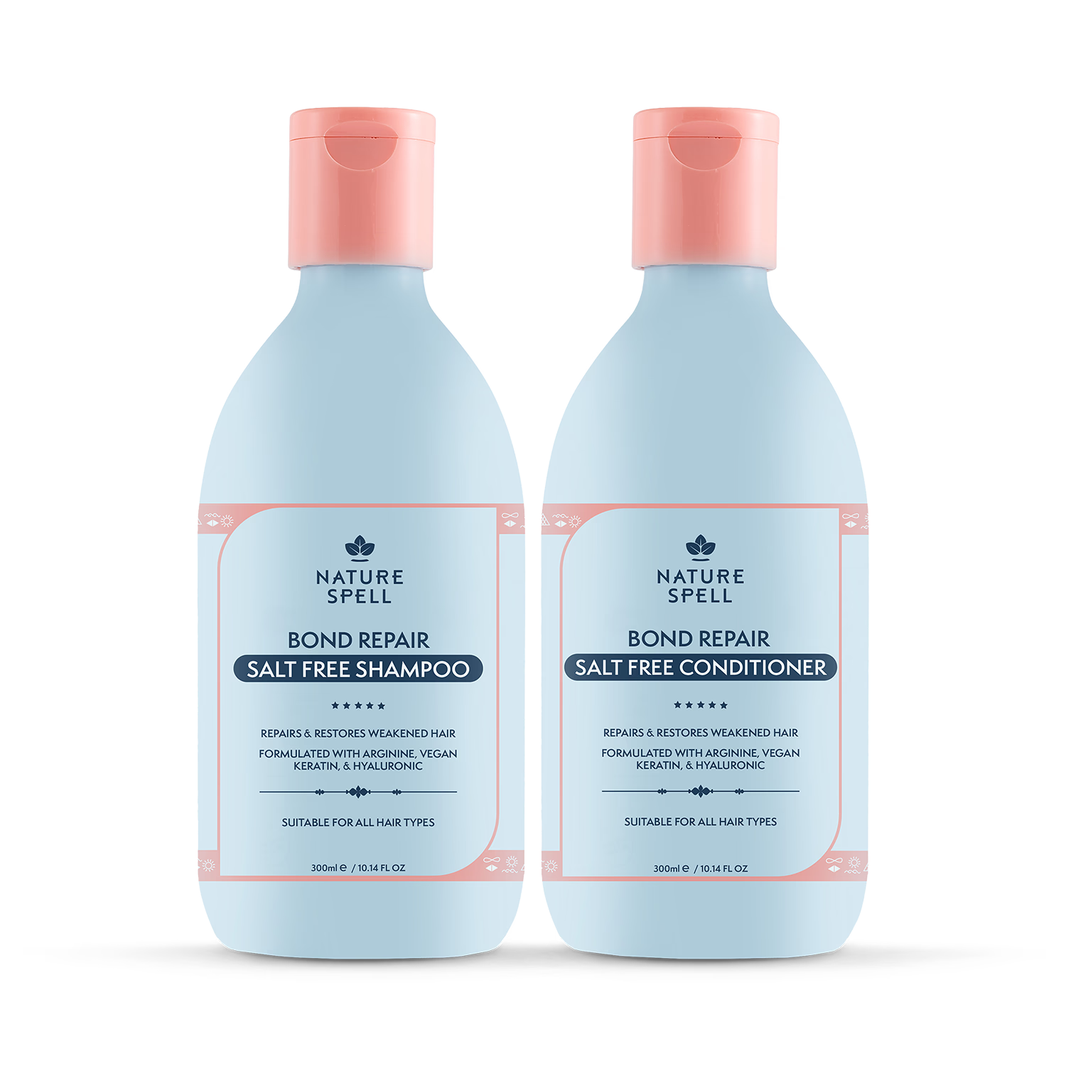 Nature Spell Shampoo & Conditioner Duo 300ml, imported from the UK