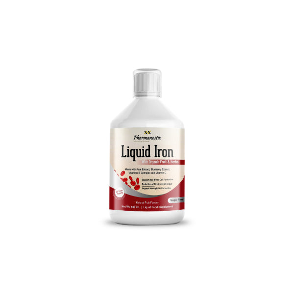 Pharmanostix Liquid Iron Supplement 500ml, imported from the UK