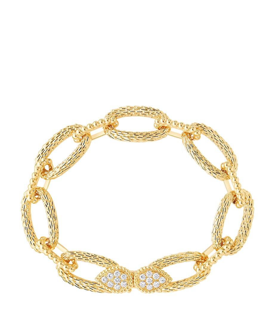 Boucheron Serpent Bohème 18kt yellow gold diamond bracelet (British brand)