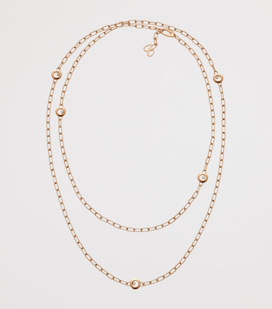 Chopard Happy Diamonds Icons necklace 18kt rose gold (British brand)