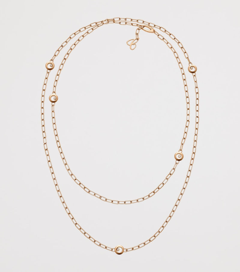 Chopard Happy Diamonds Icons necklace 18kt rose gold (British brand)