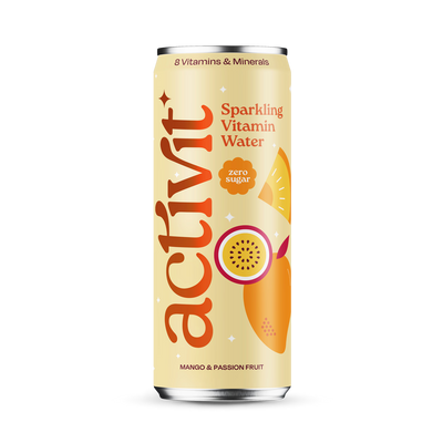 Holland & Barrett Acti-Vit Mango & Passion Fruit Sparkling Vitamin Water 330ml- Buy online at McGrocer