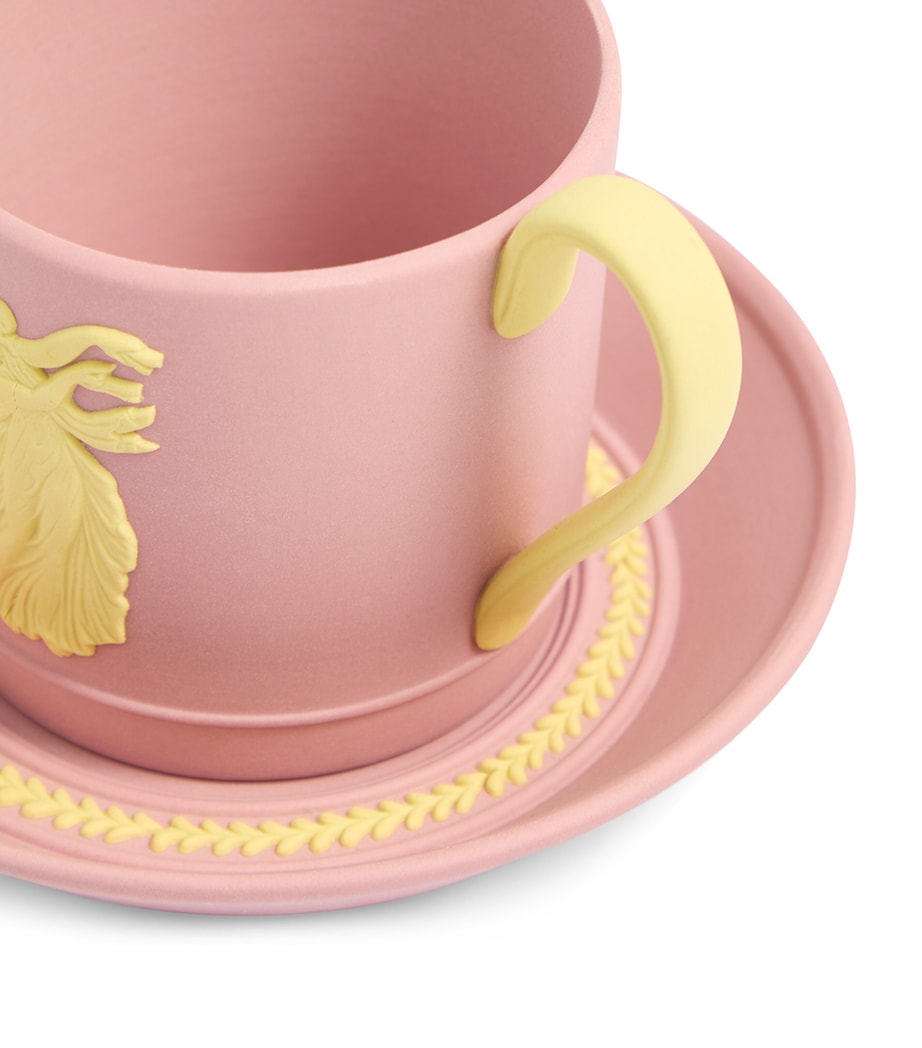 Wedgwood Jasper Bacchus teacup and saucer set (British brand)