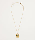 L'ATELIER NAWBAR Yellow Gold, Diamond and Malachite Biladi Palm Necklace